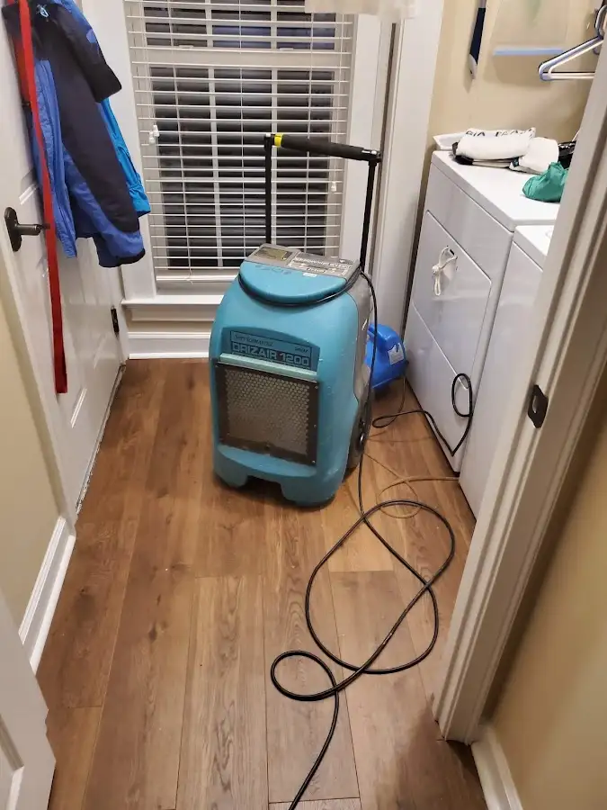 Commercial dehumidifier deployed for Flood Damage Cleanup in Sappington