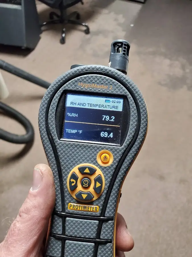 Moisture meter humidity assessment for Mold Remediation & Removal in Sappington